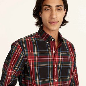 NWT J. Crew Stewart Plaid Secret Wash Shirt